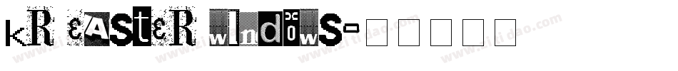 KR Easter Windows字体转换
